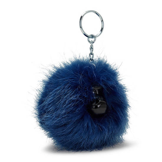 Kipling Pompom Monkey Keychain Accessoires Blauw | BE 1957JP